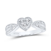 0.03CTW-DIA P1 GIFT HEART RING